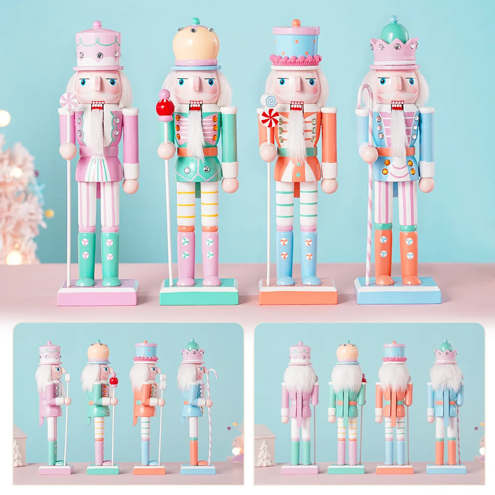 25 cm Nussknacker-Soldatenfigur, handgefertigte Süßigkeiten-Soldatenpuppe, Schreibtischdeko, Heim- und Bürodekoration, Weihnachts- und Neujahrsdekoration, Geschenk – Detail 10