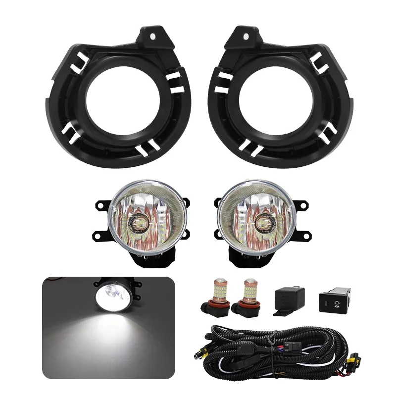 For Toyota Axio Fielder 2016 2017 Car Led Fog Light DRL Front Bumper Auto Daytime Driving Lamps Waterproof Accessories 12V
