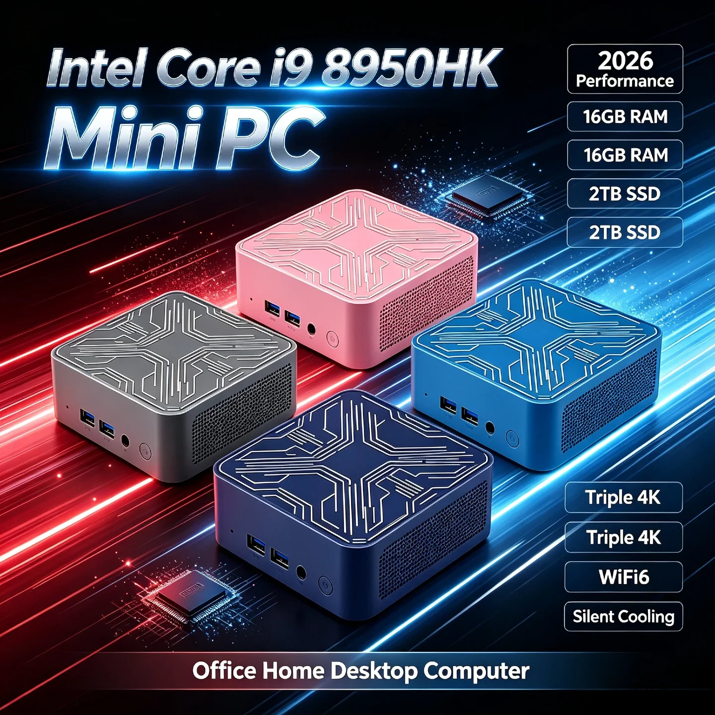 インテル-core-i9-8950hk-ミニデスクトップ-16gb-ddr4-2tb-nvme-ssd-トリプル4k出力-高性能-wifi6-bt52-オフィス-ホーム-プロ-マックス-ユニット