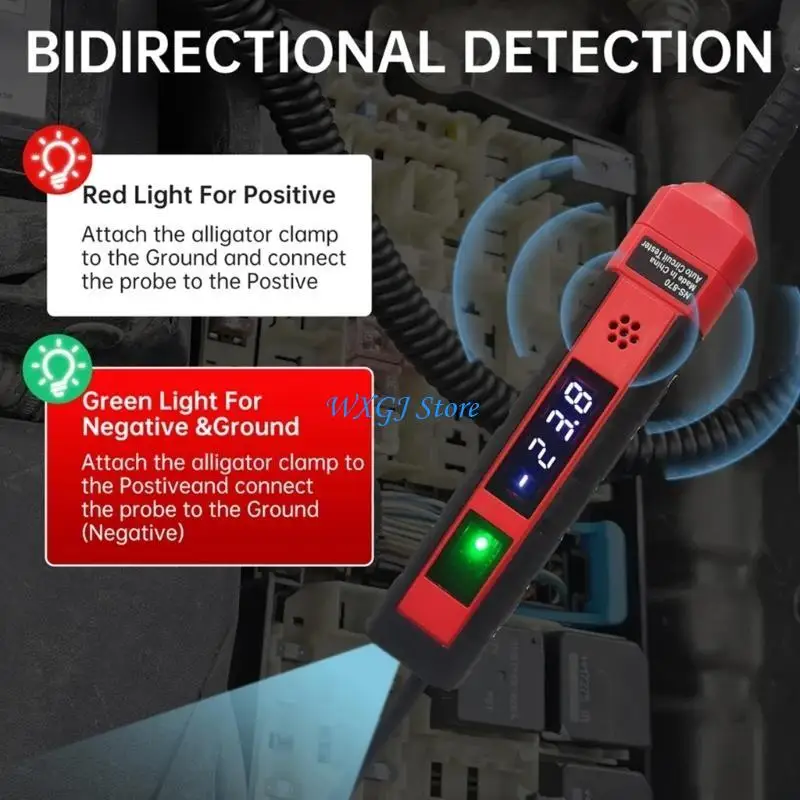 Rilevatore circuiti automatici con penna digitale per tester tensione per auto 37JE adatto per manutenzione del veicolo