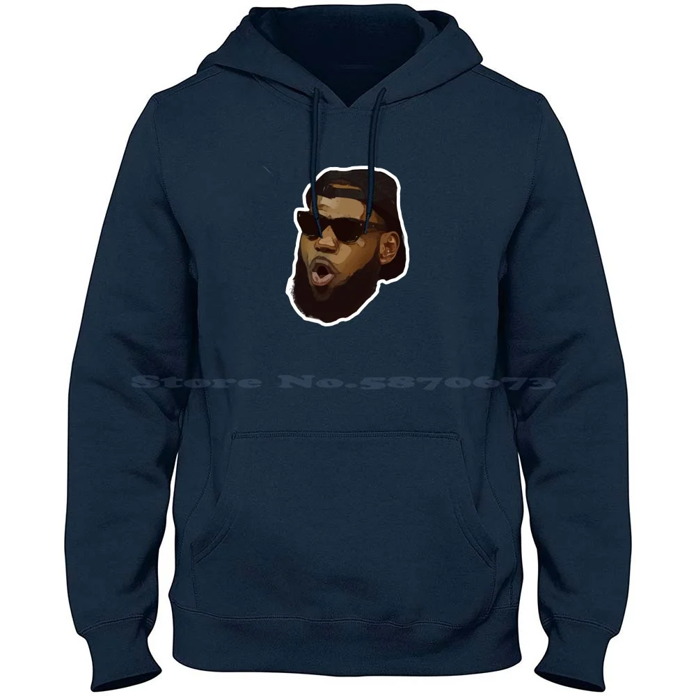 

James Funny Face 100% Cotton Hoodie T Shirt James Art James Wallpaper James Illustration King James James Goat James 6 James