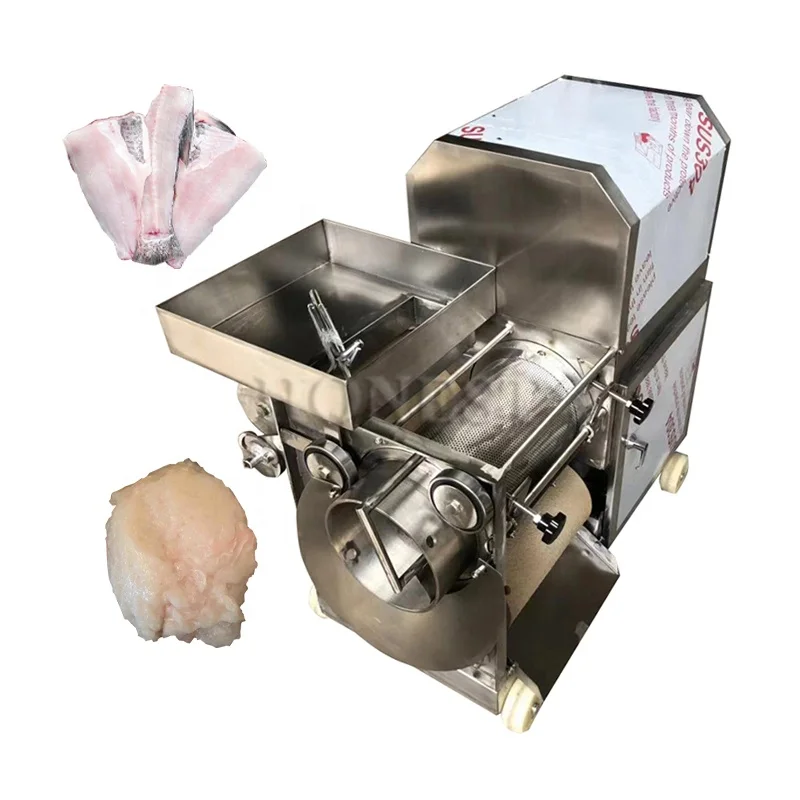 Large Capacity Fish Meat Picker / Electric Fish Deboner / Fish Meat Bone Separator