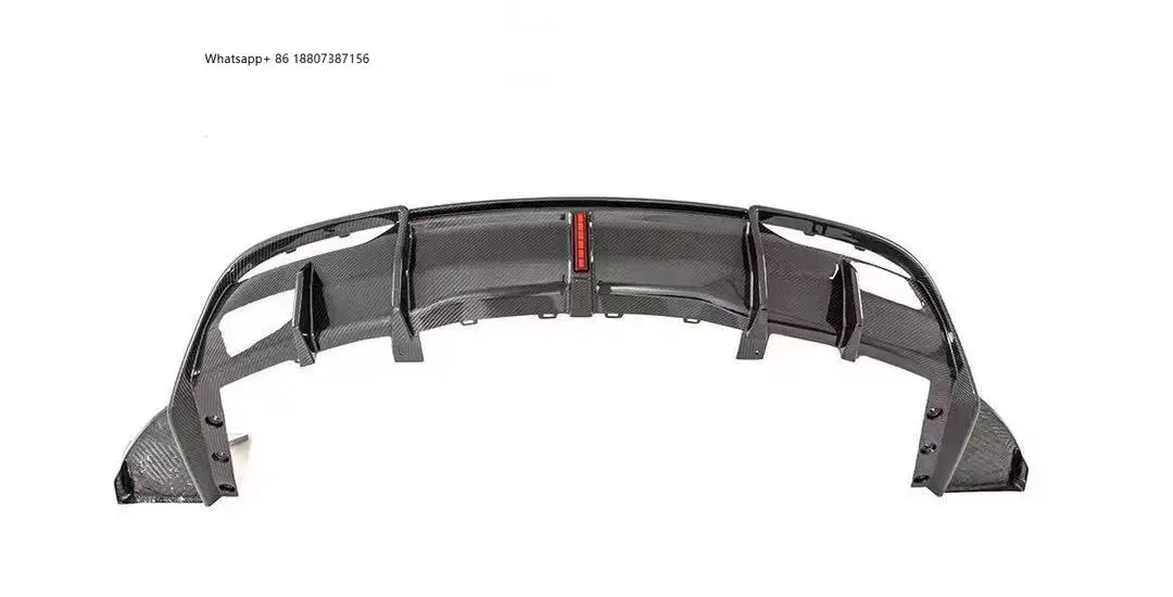 

Yaochi New forTesla Model 3 Dry Carbon Bumper with Exhaust Cutouts-Bolt-On Universal Fitment 1-Year Warranty