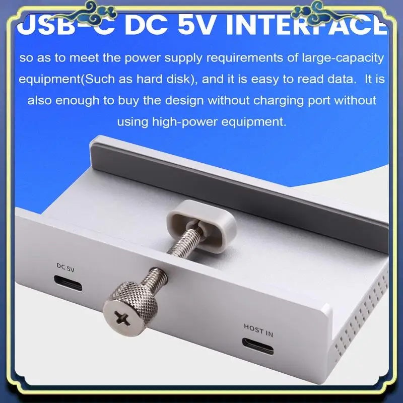 Estação de acoplamento de alumínio A86P-USB3.0 Estação de acoplamento de clipe multifuncional para WINDOWS/MAC OS
