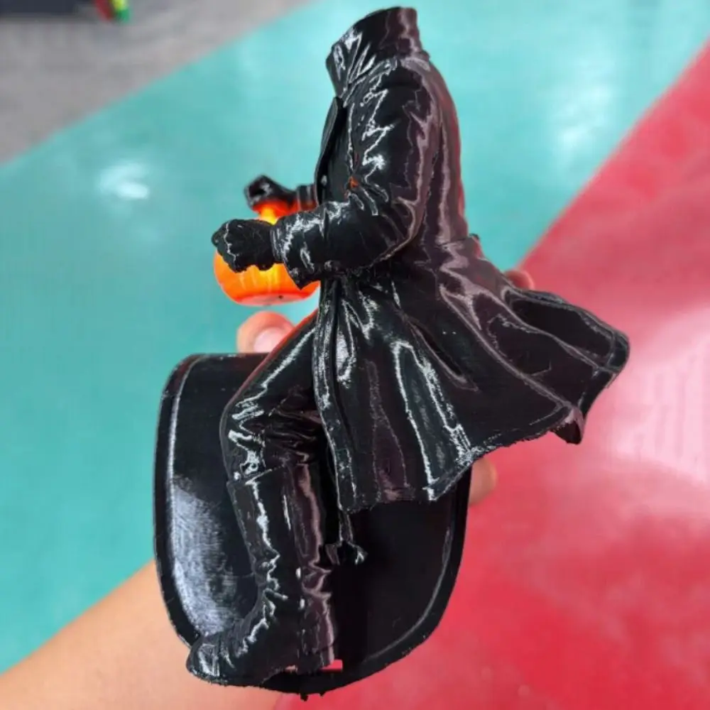 Kreatives Kopfloses Reiter-Katzenkostüm, Kürbislaterne, 3D-Katzensattel-Kostüm, Leichtes Schwarzes Katzenreiter-Kostüm für Cosplay-Events – Detail 2