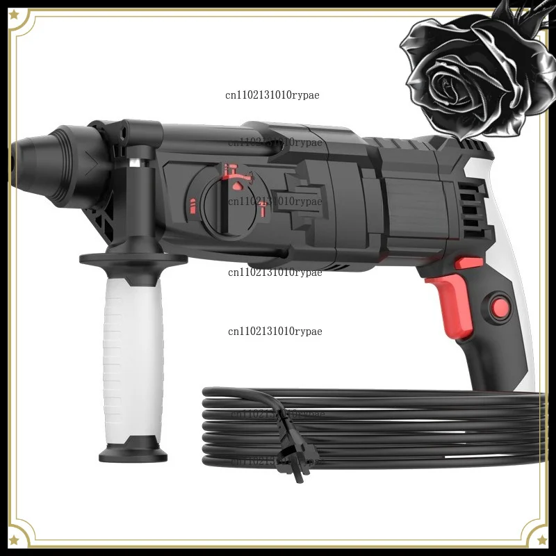Electric tool - three-function impact drill for industrial use, lightweight dual-purpose hammer drill