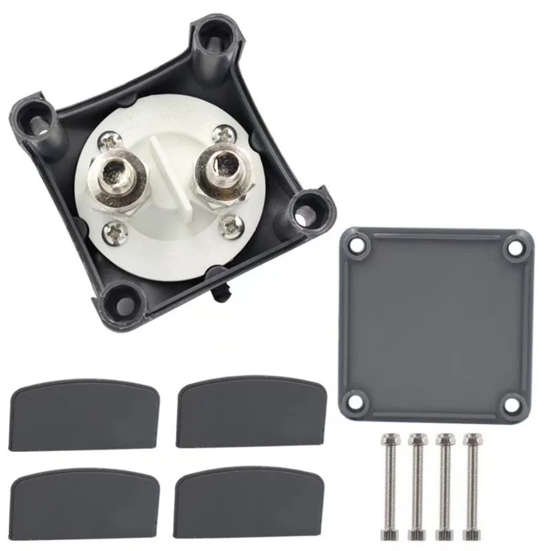2 Gear 12-24V Battery Cut Off Switch Knob Type Leakage Protection Power Disconnect Switch Car RV Yacht Modification Accessory