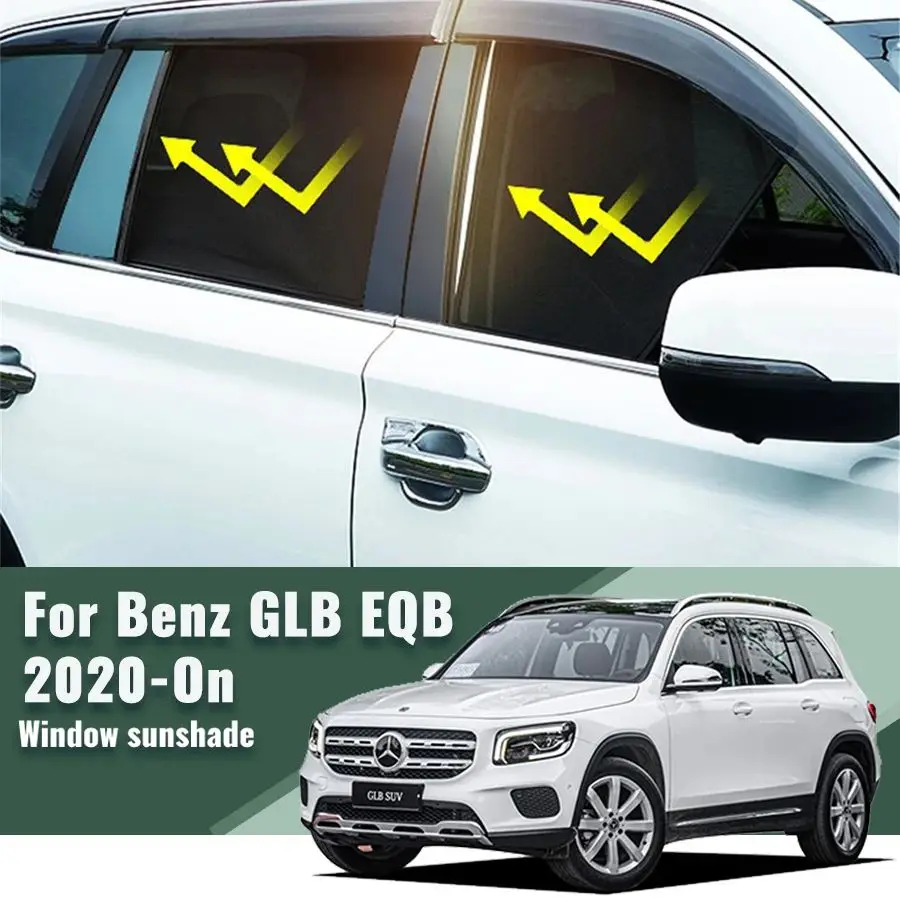 

For Mercedes Benz GLB EQB 2020 2021 2022 2023 2024 Car Sunshade Shield Front Windshield Curtain Rear Side Baby Window Sun Shade