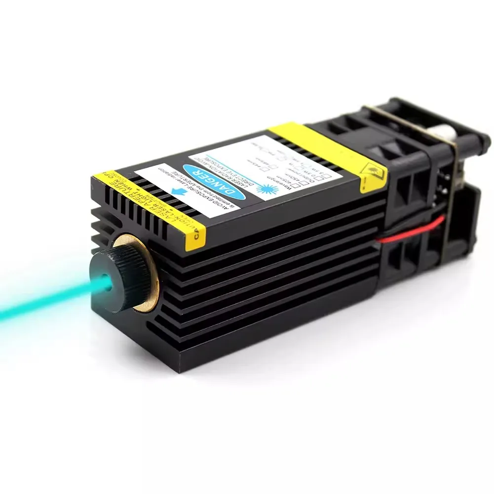 

Adjustable focus 488nm 100mW sky blue laser blue light module medical research laser support PWM