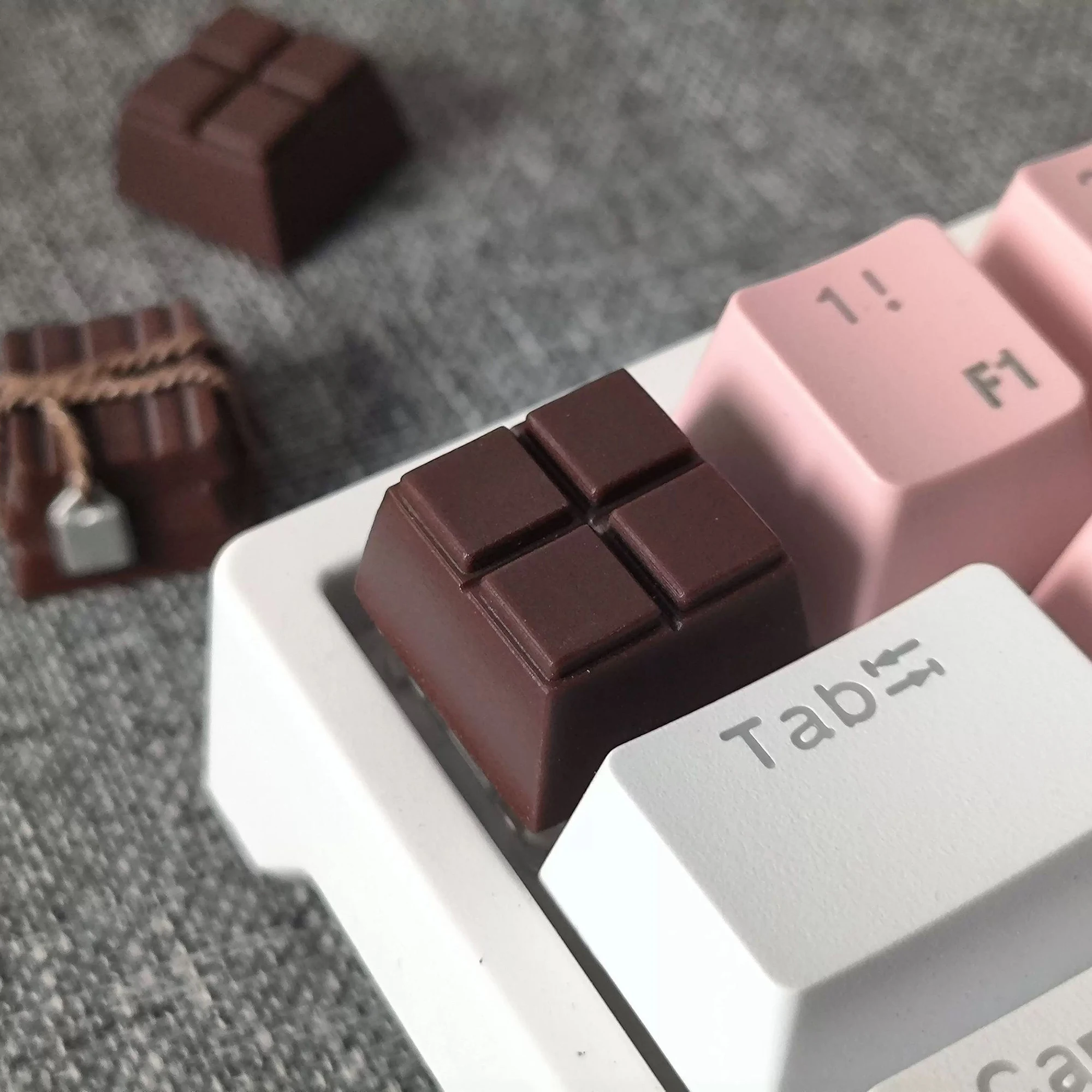 Cioccolato Custom novità Artisan KeyCap Handmade Resin Keyboard Cap Key Cap per accessori per tastiera meccanica