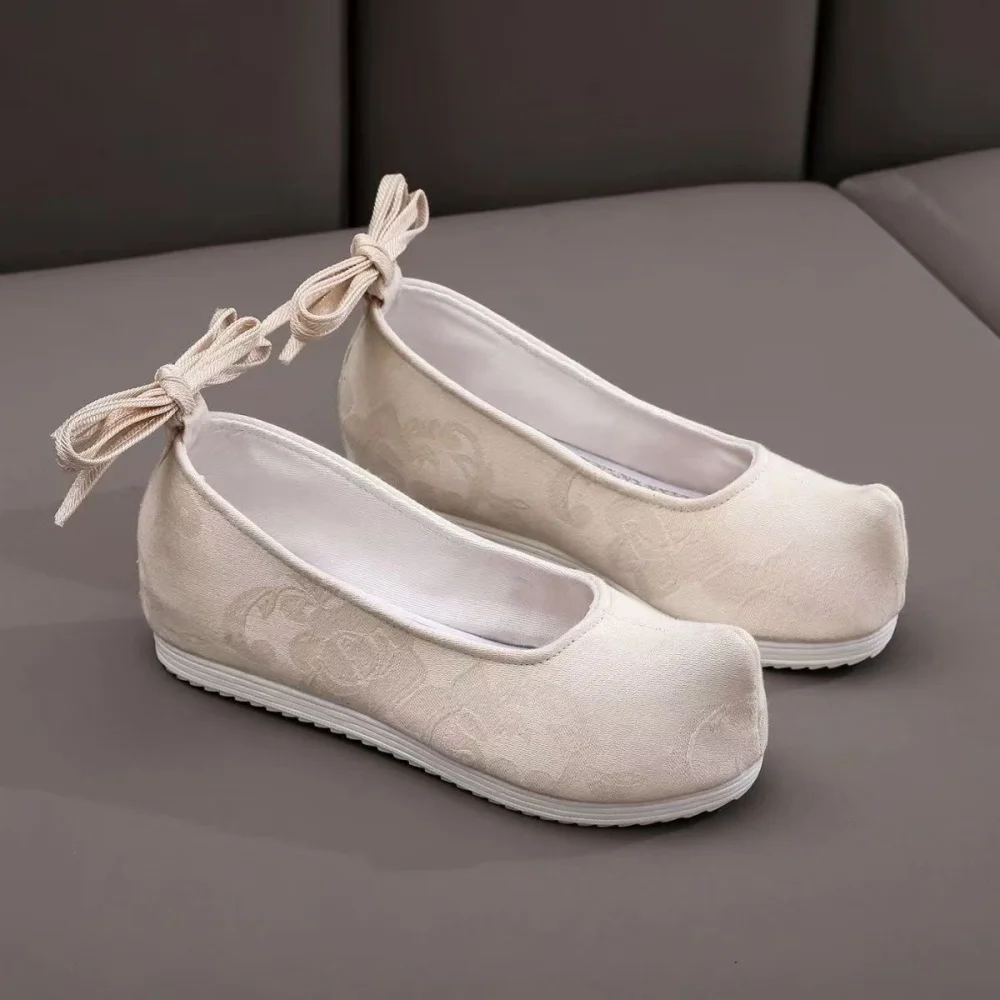 Zapatos Hanfu para Mujer, Cómodos, Modernos, Estilo Chino Vintage, para Actuaciones, Ropa Casual de Calle, Harajuku, Disfraz para Televisión, Cine y Cosplay