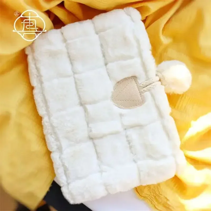 【Cream Ice Cream】Original Handmade Notebook Covers Protector Book Sleeve Crafted Fabric Products Diary Cover,in Stock