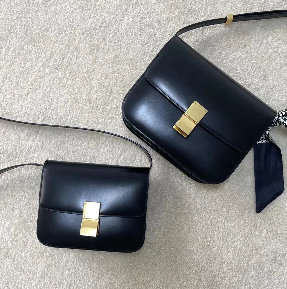 

Women's Leather Handbag Shoulder Y2k Messenger Square Trend Exact Replica Brands Designer Luxury Bag Free Shipping On Promotion
