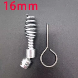 16mm Pipe Dredging Spring Fitting Multidirectional Universal Tool Head Steel Wire Dredging Mechanical Electrical Drill Connector