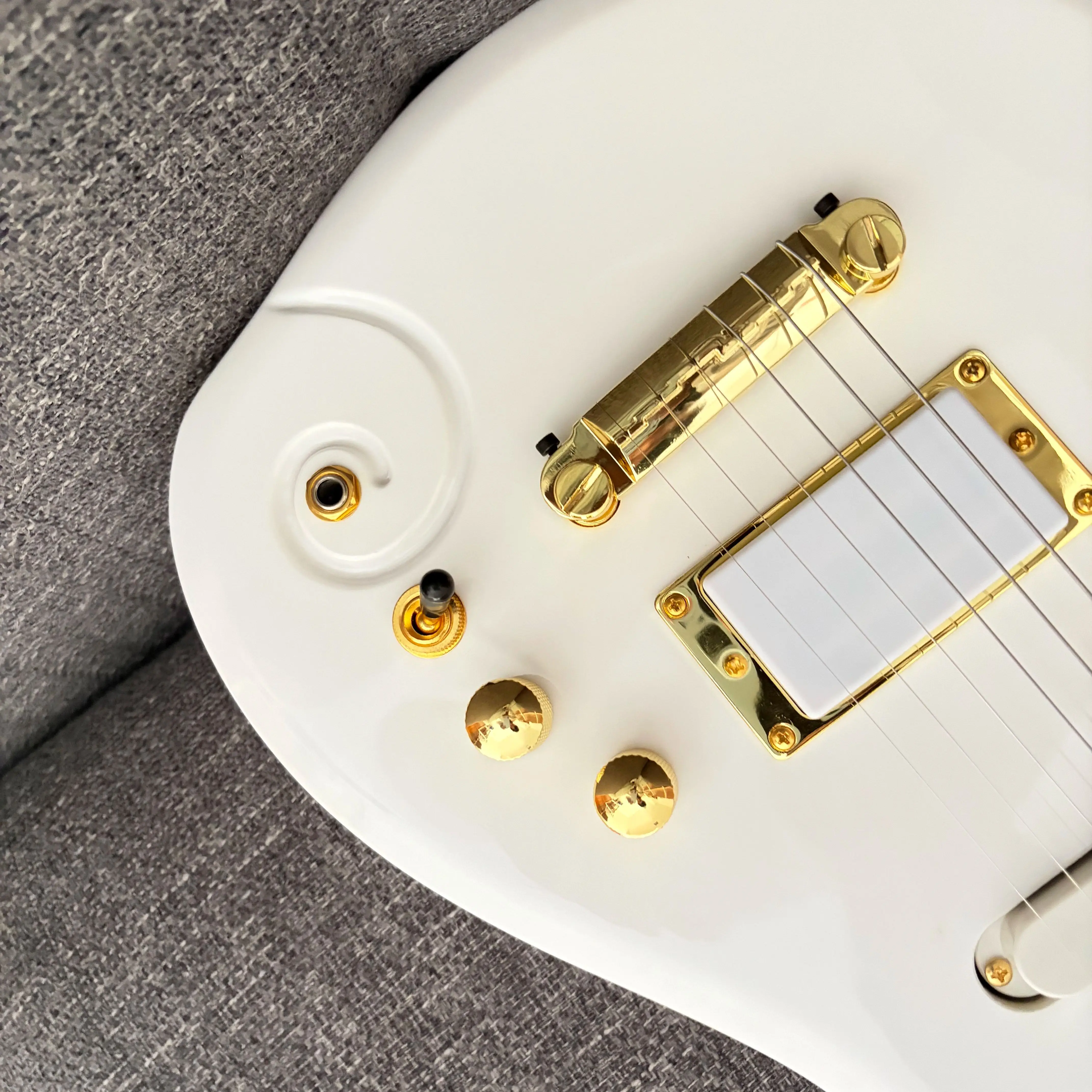 Guitarra Elétrica Branca Super - Electric Guitar Beginner avaliação e preço