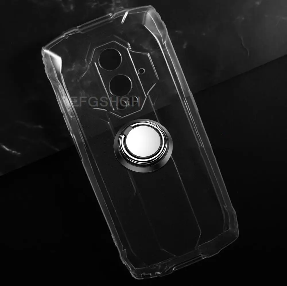 Fashion Cover FOR Blackview BV9300 Pro 6.7"BlackviewBV9300 BV 9300 Pro Metal Ring Holder Magnetic TPU Back Phone Case