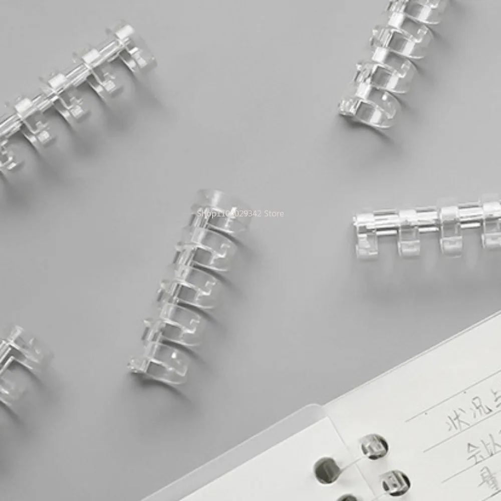 10Pcs Creative Loose Leaf Book Spiral Binder Inner Hinged Ring Binding Rings Desk Calendar Circle For Card Key Album