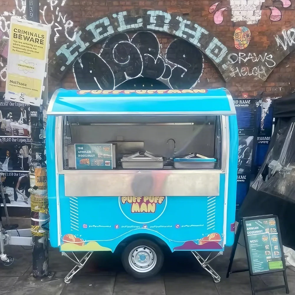 

Customized Pizza, Coffee, and Ice Cream Food Truck/mobile Mini-store/food Trailer with a Complete Kitchen.