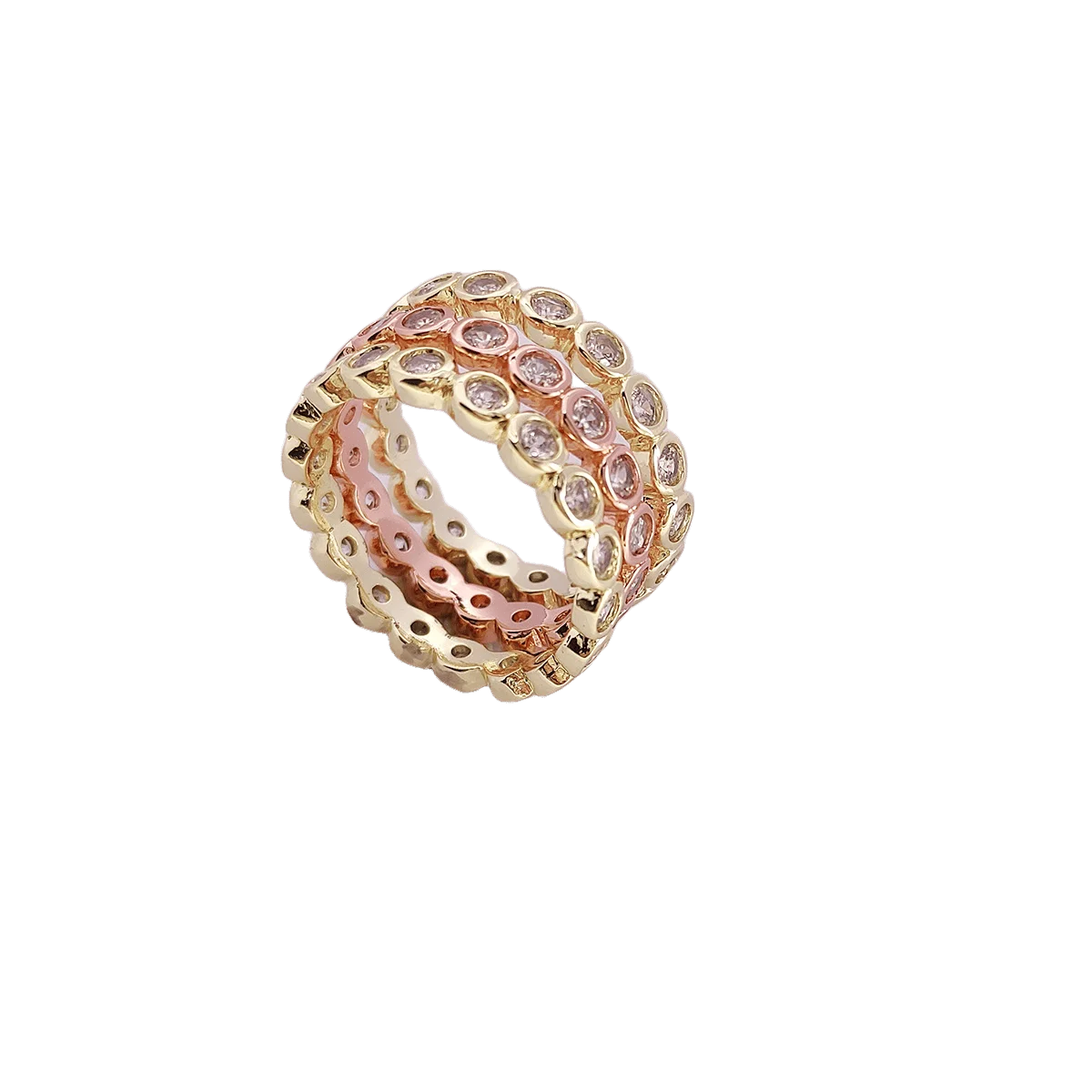 Fashion Cubic Zirconia Stack Ring Sets