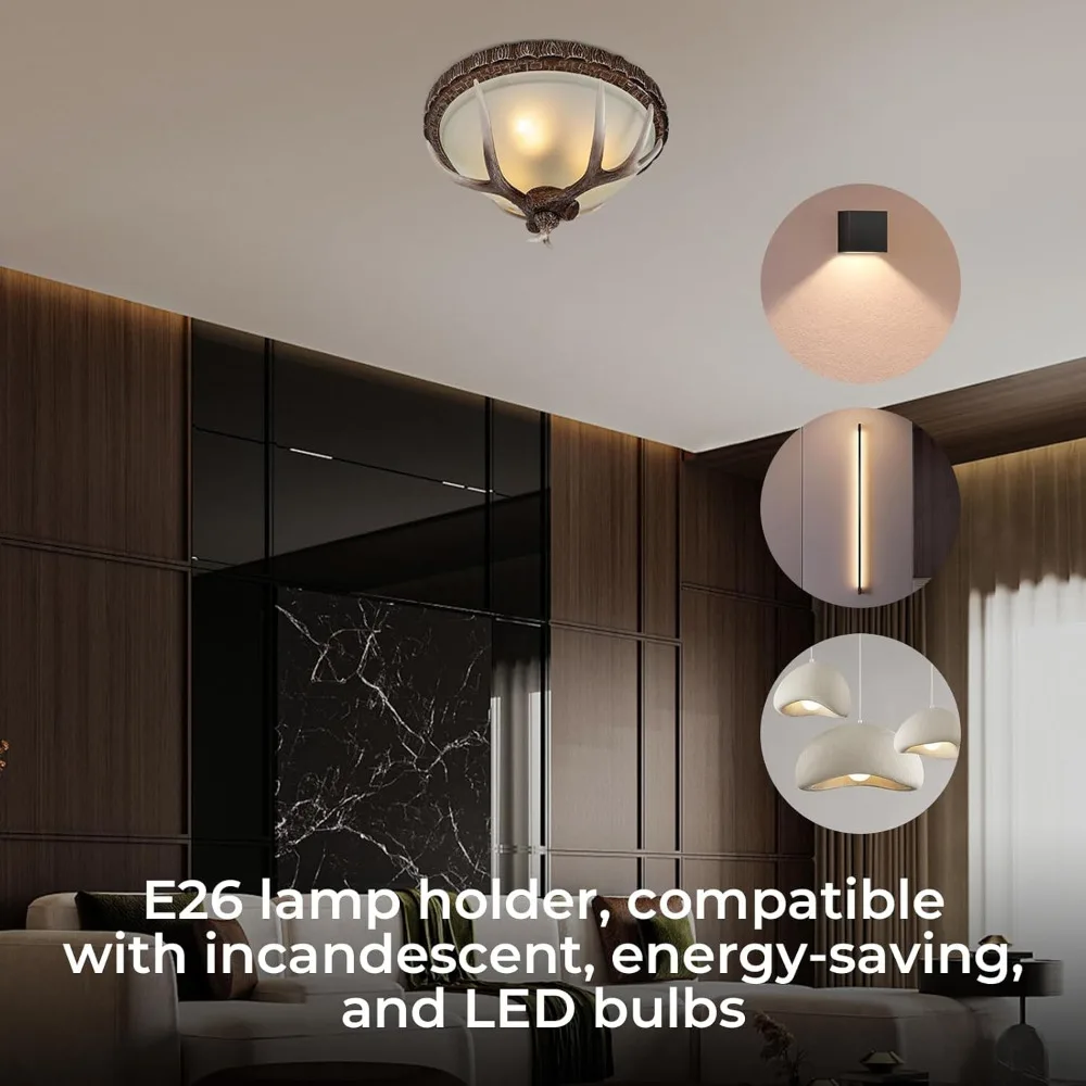 

Потолочные светильники в форме оленя, винтажный светильник в стиле фермерского дома с оленьими рогами, 3-ламповые рустикальные потолочные светильники в виде оленя для уличной веранды и прихожей