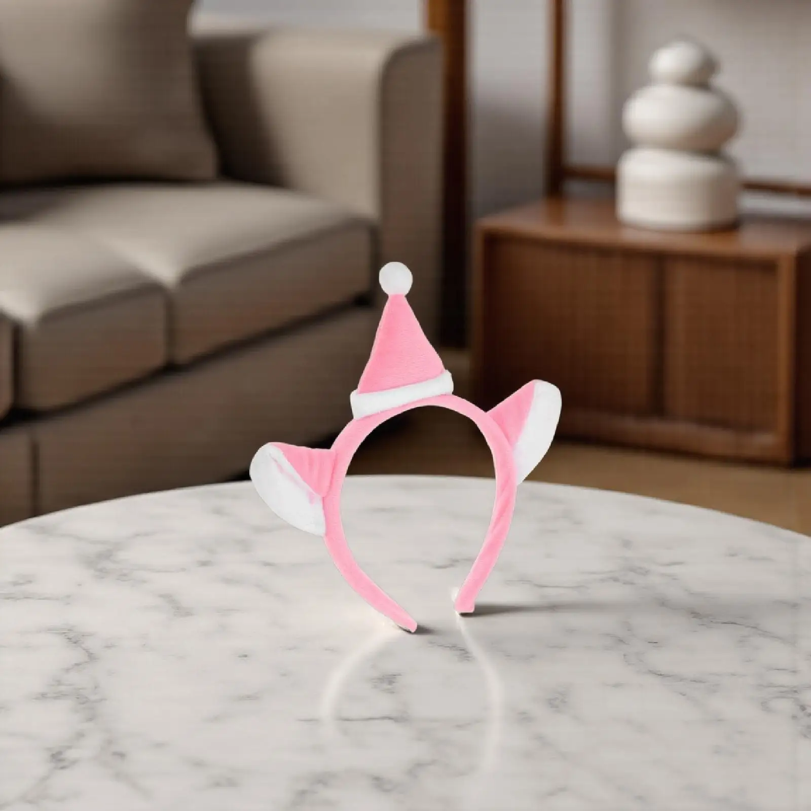 

Cat Ears Headband Christmas Holiday Size Fits All Animal Soft Headband Cosplay Accessories Furry Headbands for Women