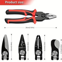 Five In One Multifunctional Interchangeable Pliers Set Steel Wire Pliers Old Vice Wire Stripping Pliers Set Tool Outdoor Camping