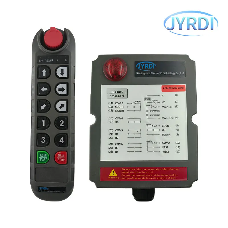 TRK-R10S R12S Single Speed Industrial Wireless Radio Crane Remote Control Switches Hoist Overhead Bridge Crane Controller