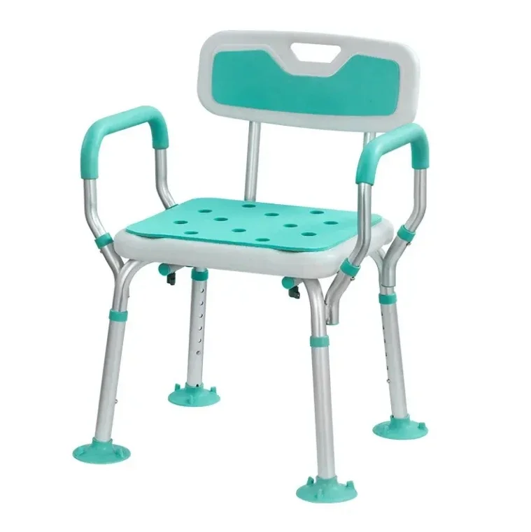 

Factory New Anti-Slip Adjustable Height Shower Chair for Elderly & Disabled - Bathroom Safety Stool