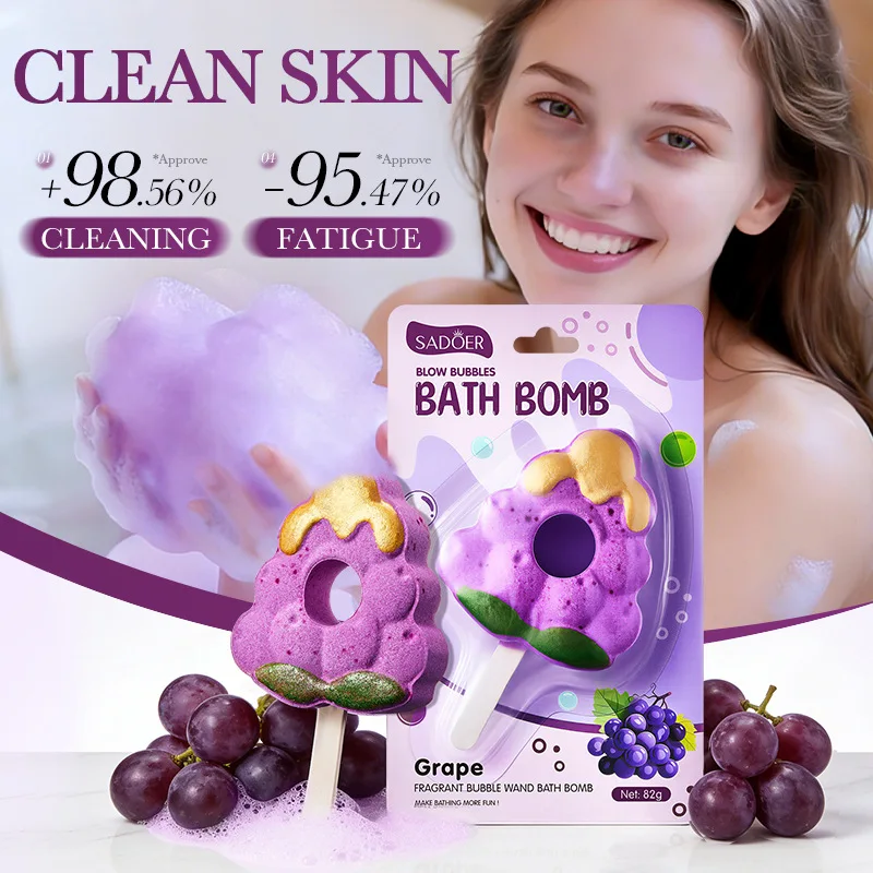 Fragrance Bubble Stick Bath Salt Ball, Candy Shape,Bubble Bath,Suitable for Bathtubs,Children and Students Home Bathing Artifact