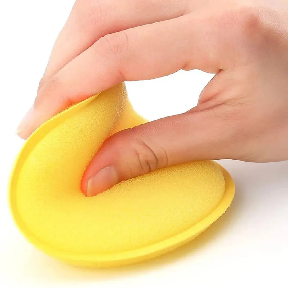 

24 Pcs Sponges Hand Polishing Pad Car Waxing Applicator for Washing Yellow Pads