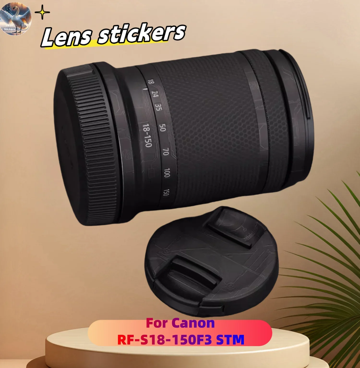 

for Canon RF-S18-150 F3 STM Camera Lens stickers, precision cut wear-resistant protective film, DIY skin