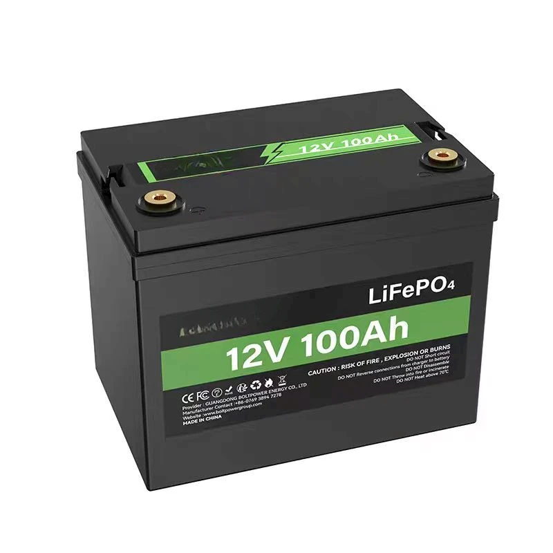 Baterai au Lithium fer Phosphate 12 volt 100Ah avec compteur LED, baterai LiFePO4,de vie de 10 ans, Protection basse e