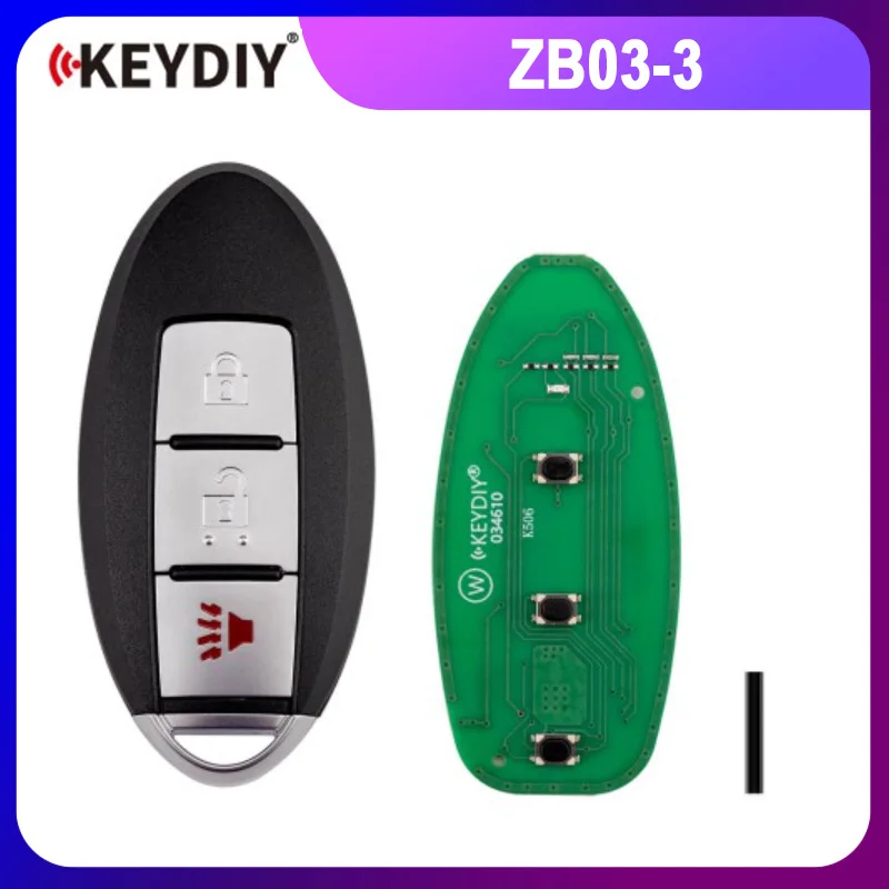 KEYDIY KD ZB03-3 Universal Smart Remote Key 2+1 Buttons Compatible with Nissan Type