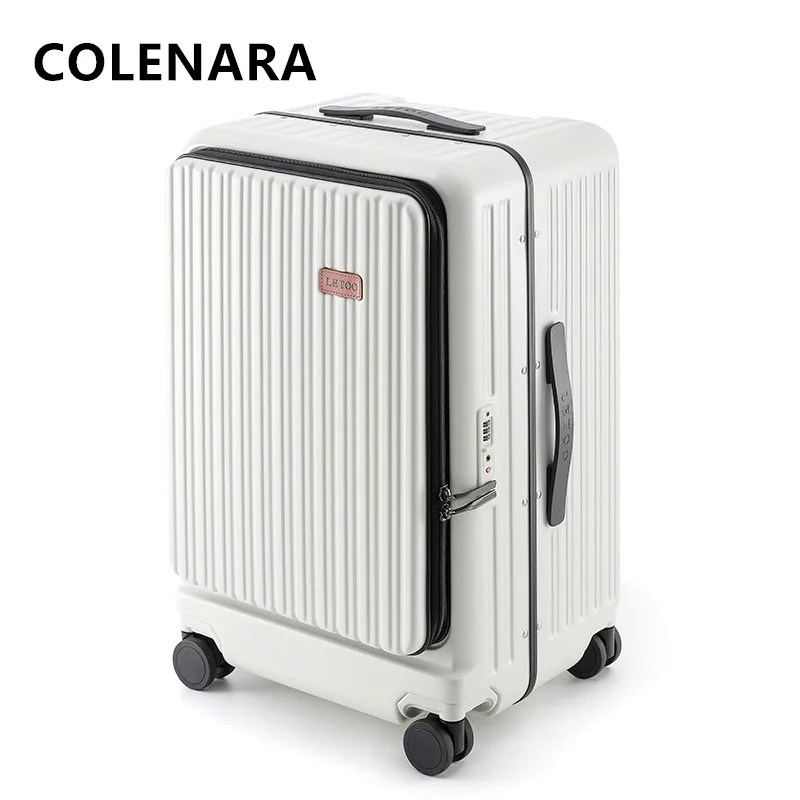 كولينارا 20 "24" 26 بوصة USB شحن حقيبة الجبهة افتتاح الكمبيوتر المحمول الصعود حقيبة متعددة الوظائف حقيبة تروللي بعجلات حقيبة سفر