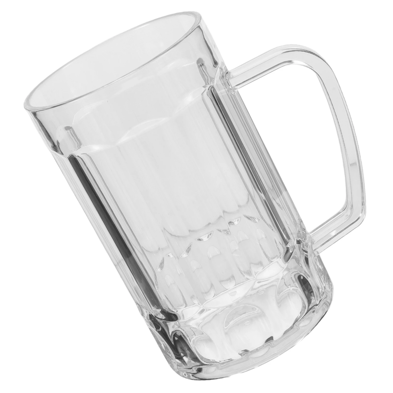 

Acrylic Beer Plastic Cup with Handle High Temp Resistance Water Glass Beer Cup With Handle for Home Bar