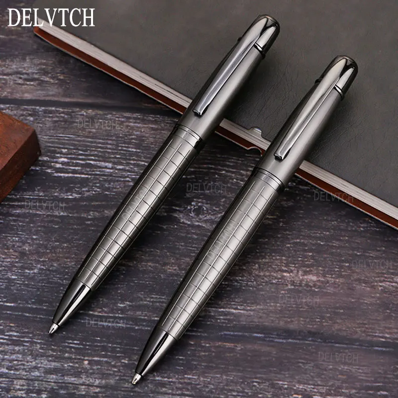 

Metal Ballpoint Pen Business Signature Ball Pen 1.0mm Tip Black Blue Ink Refill Office School Student Writing Stationery Gift