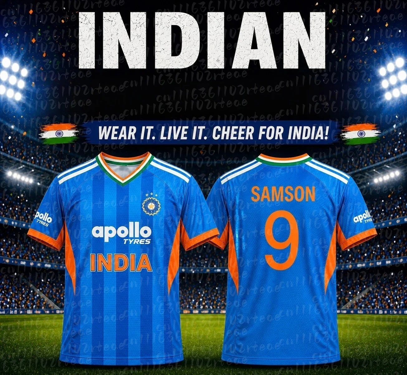 India National Cricket Team Jersey 2026 T20 Edition Quick Dry Short Sleeve Sports Training Uniform Fans Family Matching