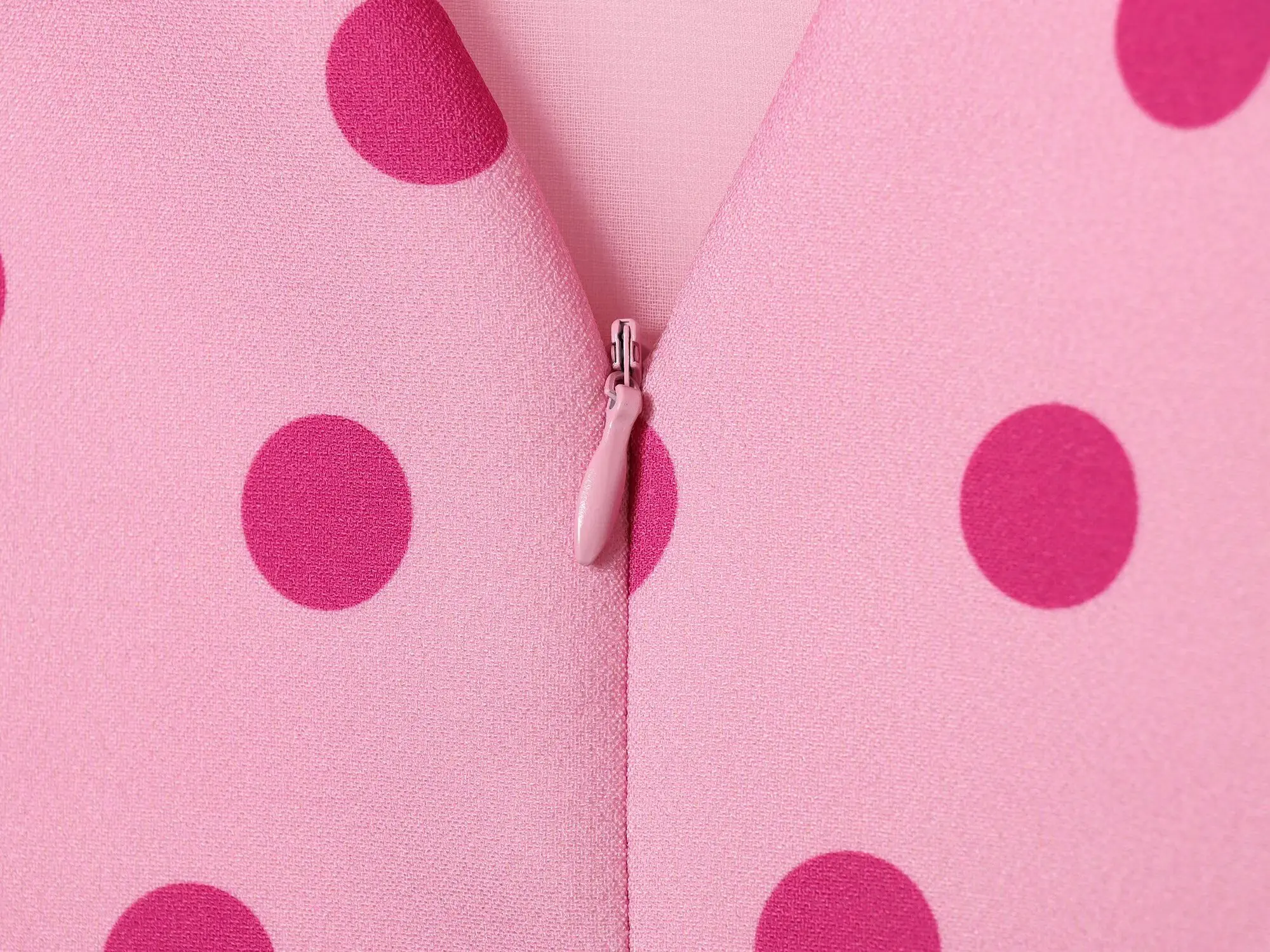 BSAY 2026 Sommer Damen Polka Dot Peplum-Top mit Puffärmeln und Rundhalsausschnitt – Elegante, schmal geschnittene Freizeitbluse für den Alltag – Detail 10