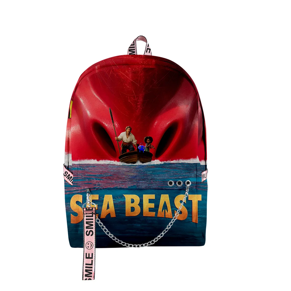 Classic Youthful School Bags Unisex the sea beast Travel Bags 3D Print Oxford Waterproof Notebook Shoulder Backpacks