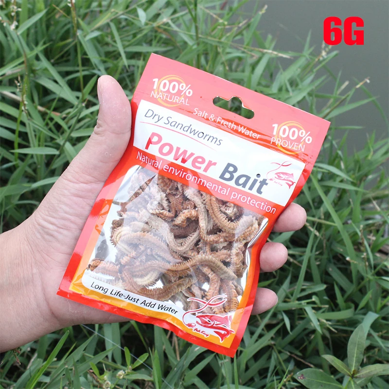 

1 pack of freshwater freshwater 6g 10gLu fish cod dried cod dry insect worm bait