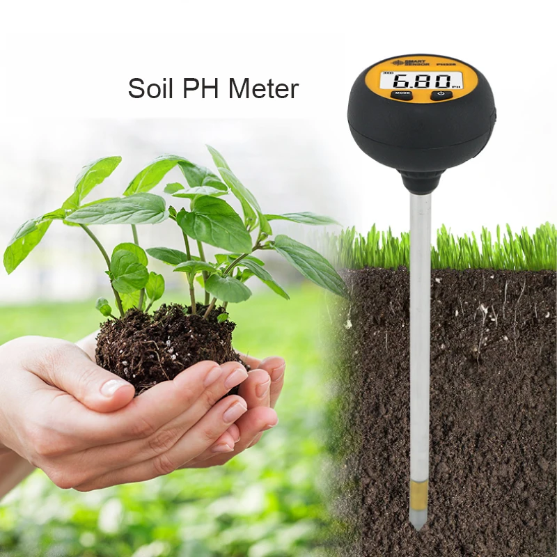 Smart Sensor New Soil PH Moisture Meter Temperature tester 3 in 1 soil meter