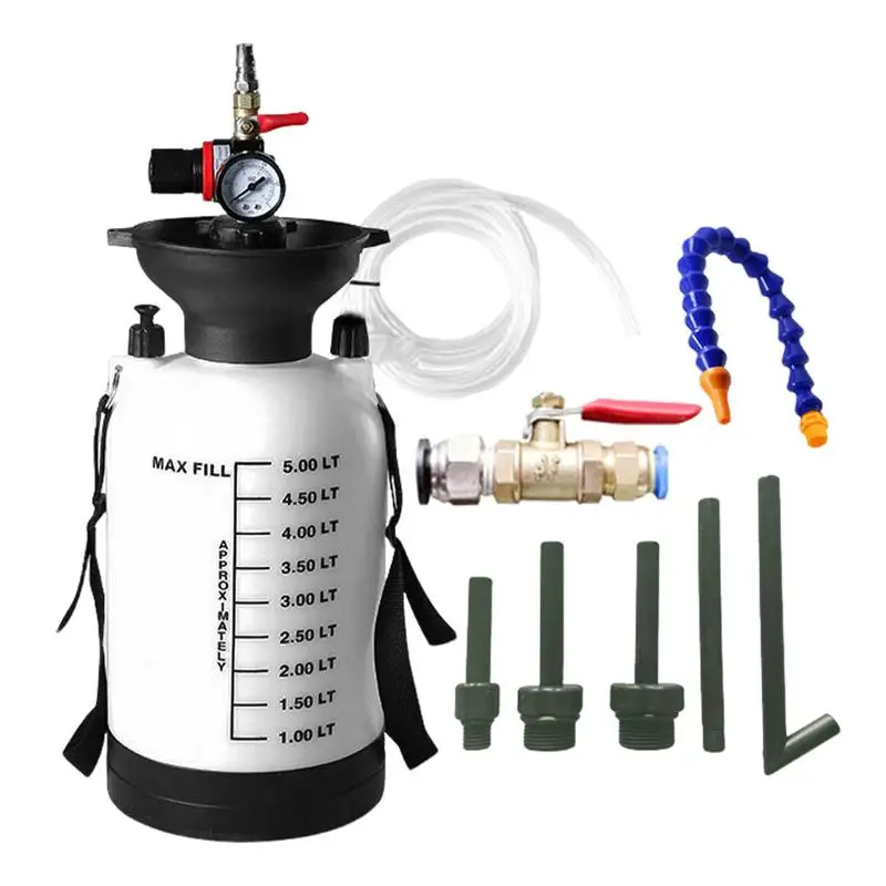 Fluid Pump Automotive 5L Fluid Evacuator Fluid Pump Kit Oil Pump Extractor With Adapters Gearbox Oil Transfer System For