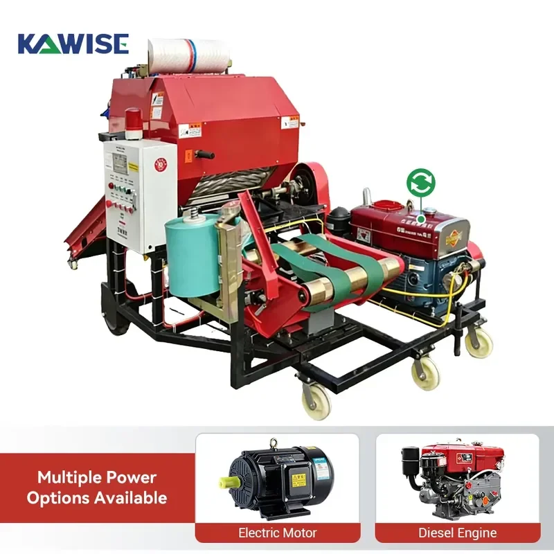 Silage Baler Wrapper for Cattle Farms Corn Silage Straw and Green Fodder Packing Use