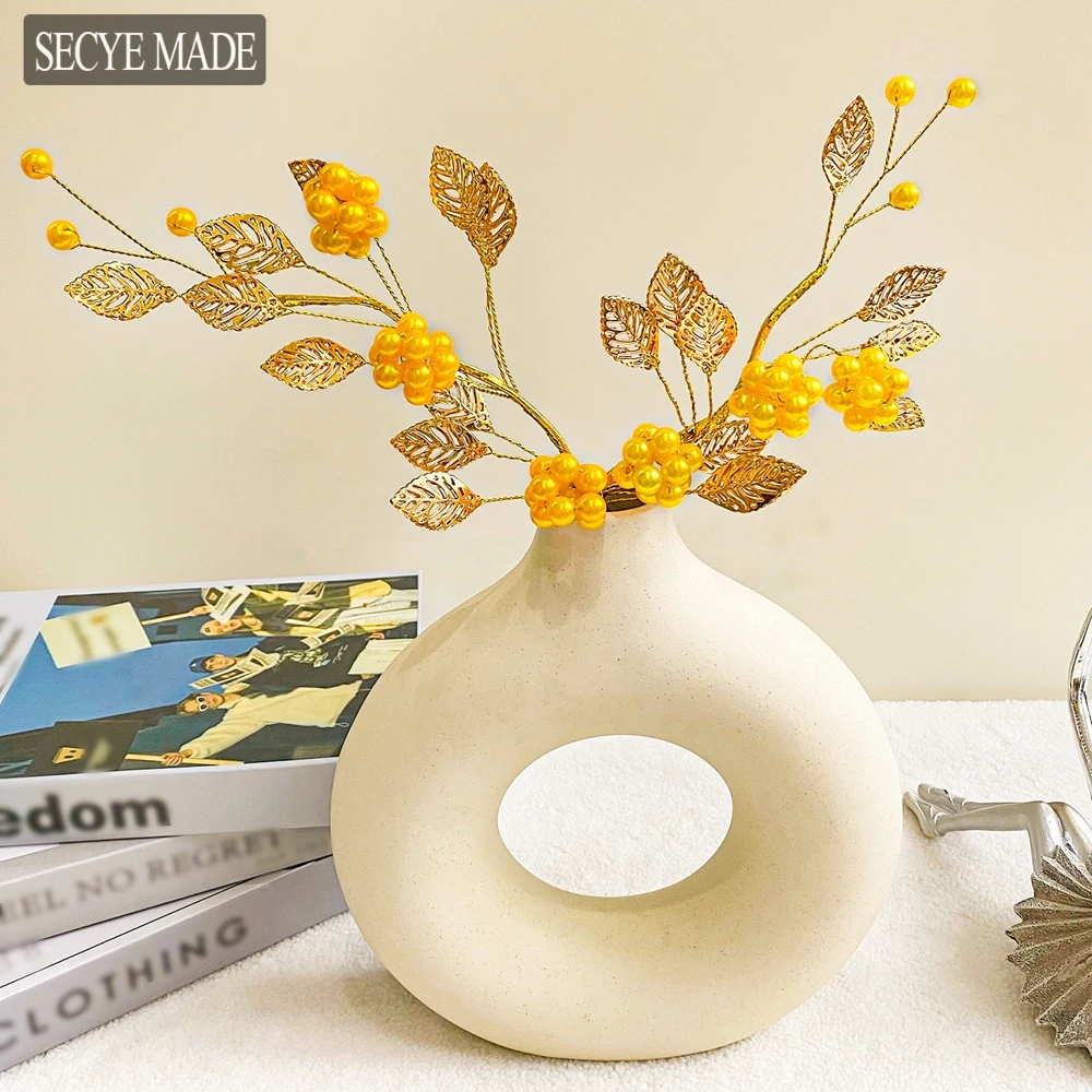 

1/3PCS Christmas Home Living Room Decoration Artificial Wealth Fruit Bouquet Wedding Layout Alloy Fake Flowers Ornament K103