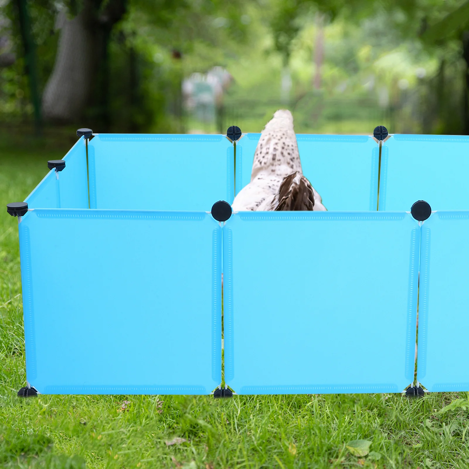 

1 Set Small Pet For Hamsters Rabbits Kittens Portable Animal Enclosure Fence Durable Plastic Diy Panel Indoor Outdoor Use Rabbit