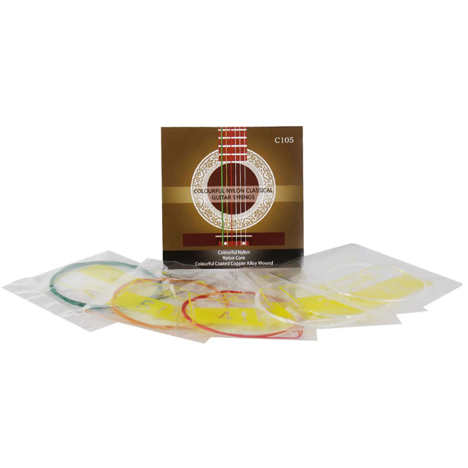 6 PCS / Set Assorted Sizes Nylon Guitar Strings for 6 String Classic Guitar 1.09mm 0.89mm 0.76mm 1.02mm 0.81mm 0.71mm