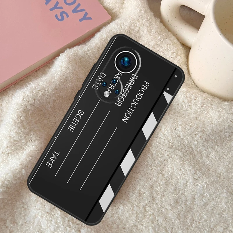 Clapperboard Funda For Huawei P20 P30 P40 P60 Pro P Smart Nova 9 5T Honor Magic5 Lite X8 X9 a 50 70 Case