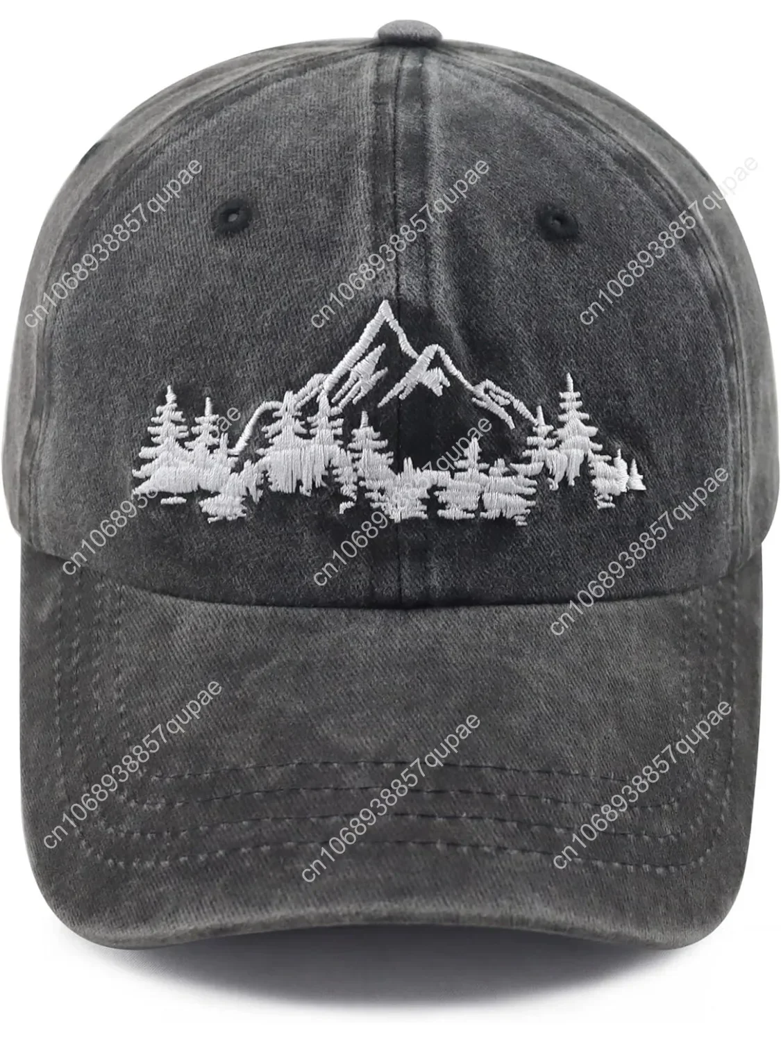 

Mountain Trees Hat for Men Women, Funny Adjustable Cotton Embroidered Camping Hiking Explore Outdoor Baseball Cap