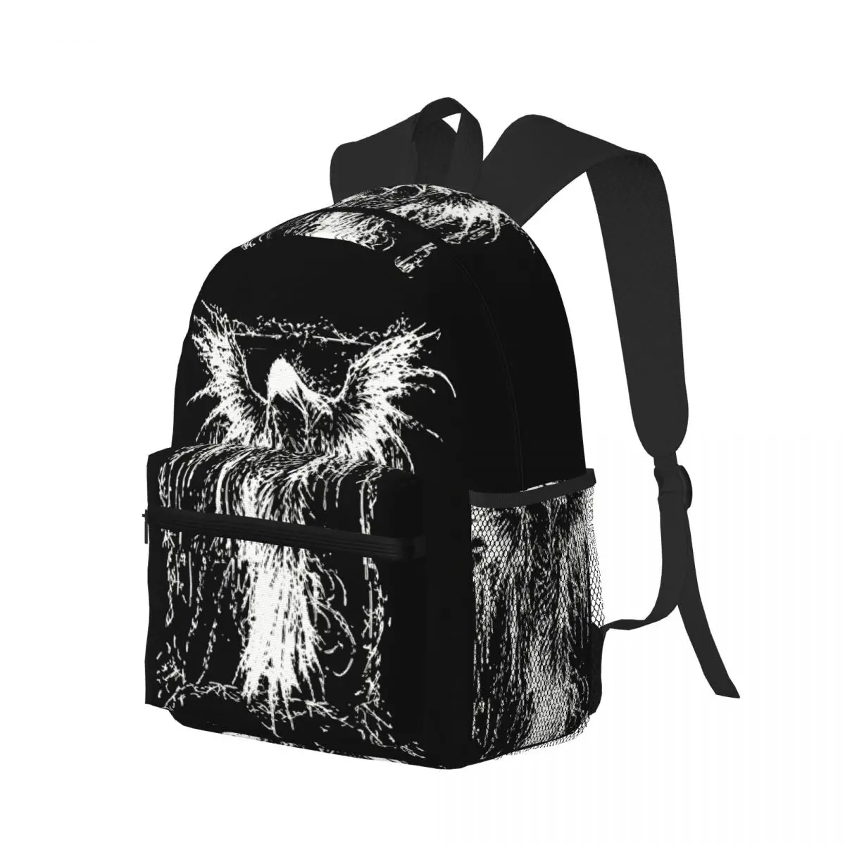 Retro Dark Angel Gothic Student Backpack School Bag Hiking Travel Daypack for Men Women Bookbag Shoulder Bags