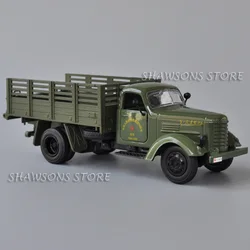 1:36 Diecast Model Truck Toy China CA10 Military Transport Vehicle Pull Back Miniature Replica Sound & Light